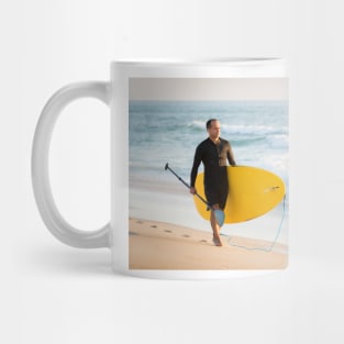 Man with his paddle board Mug